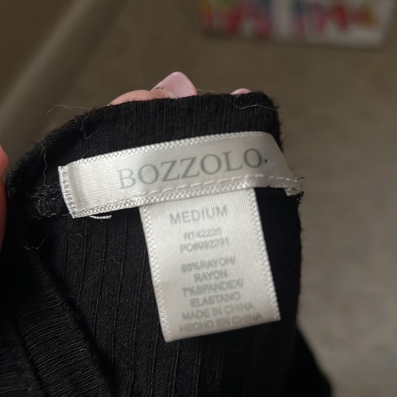 Black Ribbed Crop Top - Picture 2 of 2